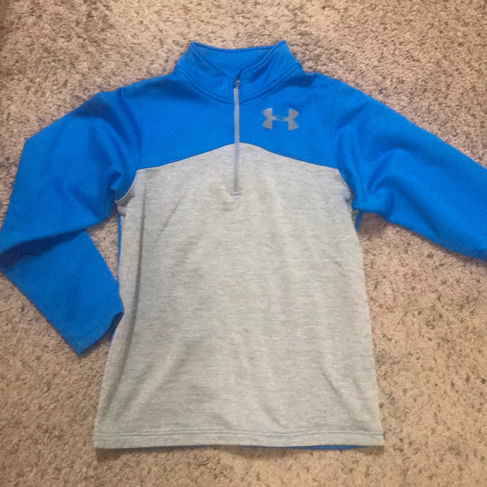 Royal Blue/Gray Under Armour 1/4 Zip Sweatshirt